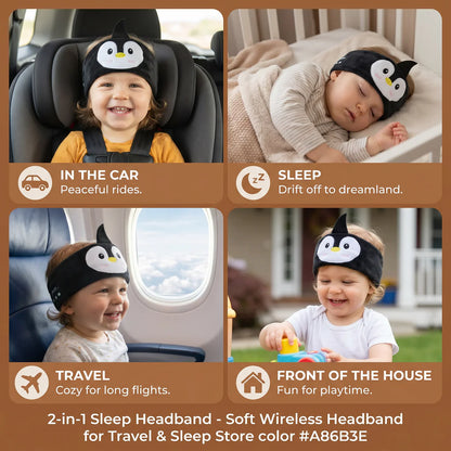 JollyBand™ 2-in-1 Cozy Kids Bluetooth Headband